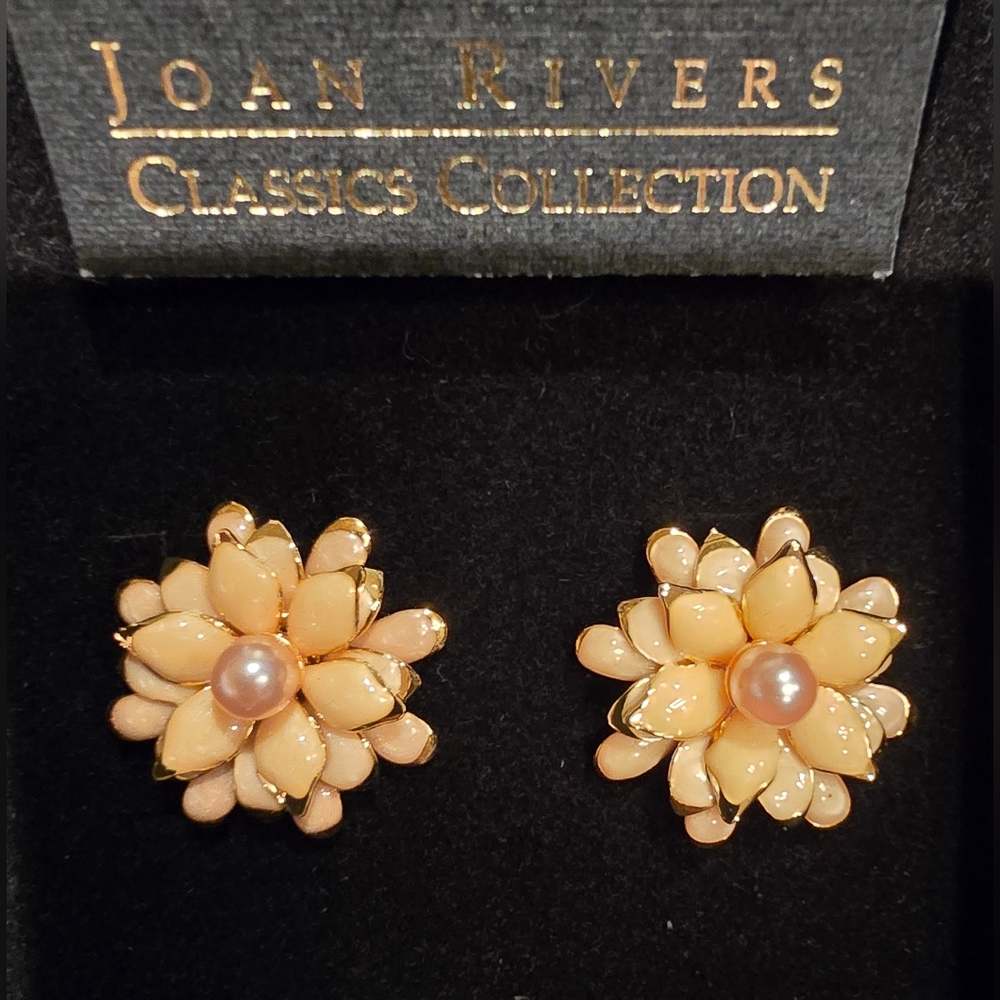 NWOT Joan Rivers classic collection pierced earrings